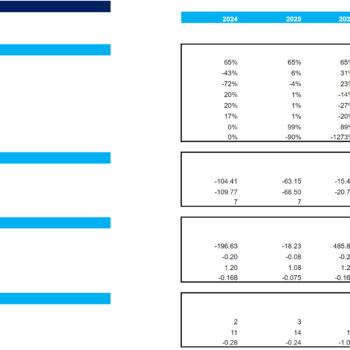 Professional and Management Development Training Excel Financial Model-KPIs and Ratios