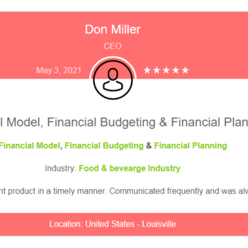 Snack and Non-alcoholic Beverage Bars Financial Model-Testimonial