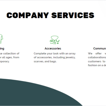Thrift Store Pitch Deck Template-Company Services