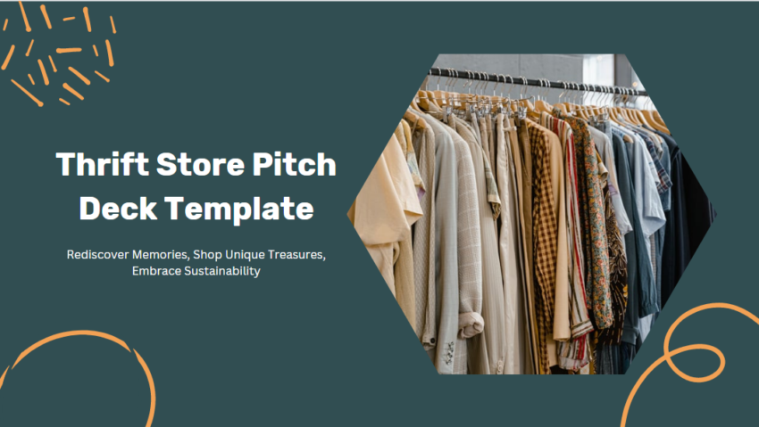 Thrift Store Pitch Deck Template-Cover Page