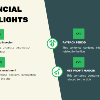 Thrift Store Pitch Deck Template-Financial Highlights