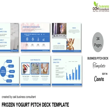 Frozen Yogurt Pitch Deck Template - Company Summary