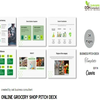 Online Grocery Shop Pitch Deck - Company Summary