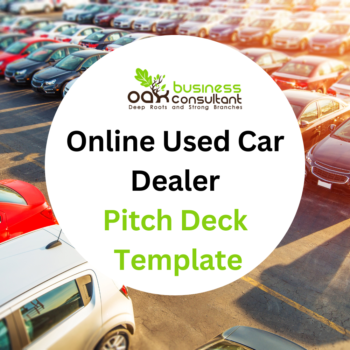 Online used car dealer pitch deck template