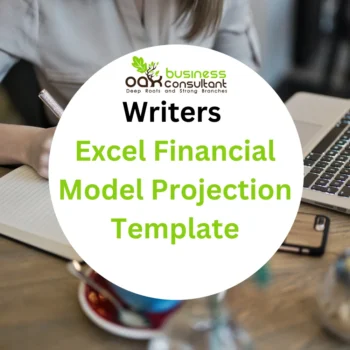 Writers Excel Financial Model Projection Template-Product Image