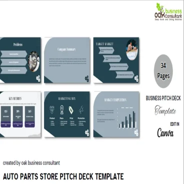 Auto Parts Store Pitch Deck Template-FI 1