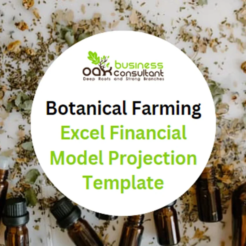 Botanical Farming Excel Financial Model Projection Template - PRODUCT IMAGE