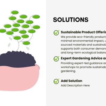 Nursery Garden Pitch Deck Template - Solutions