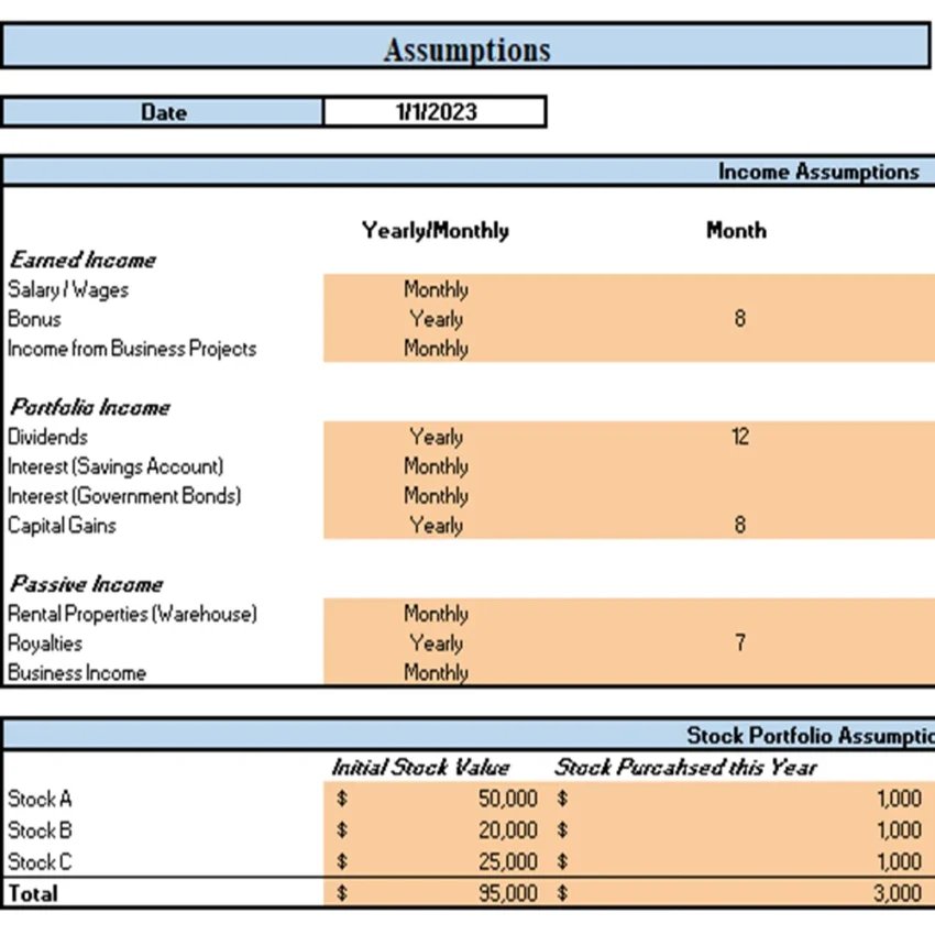 Rich-Dad-Poor-Dad-Excel-Financial-Tool-Assumptions