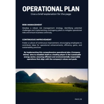 Agricultural Bioethanol Business Plan - Operational Plan