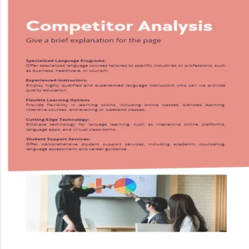 Language School Business plan-Competitor Analysis 3