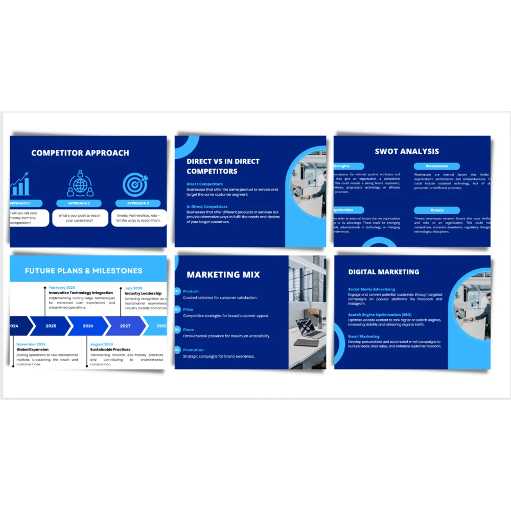 Multi channel Pitch Deck Template Oak Business Consultant