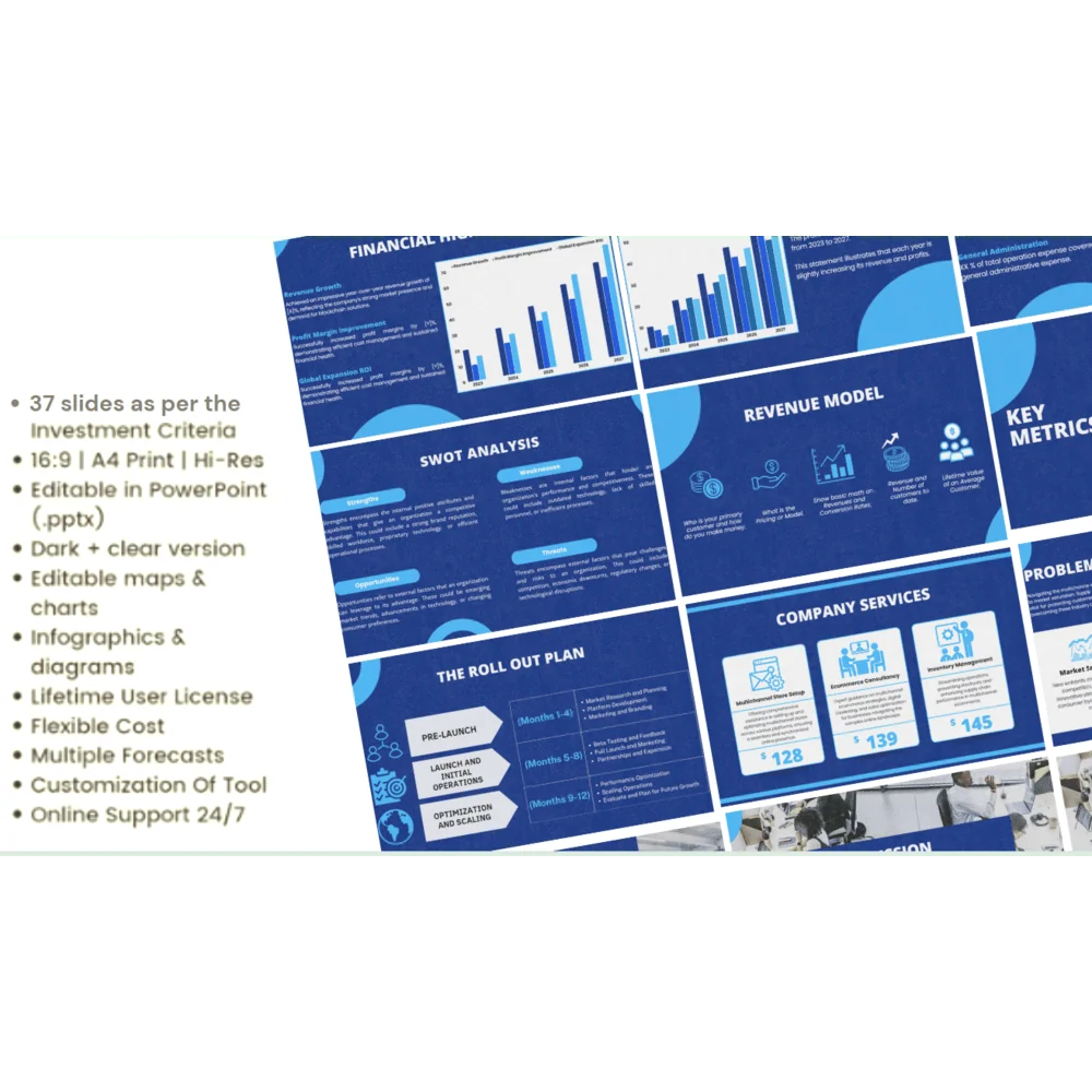 Multi channel Pitch Deck Template Oak Business Consultant