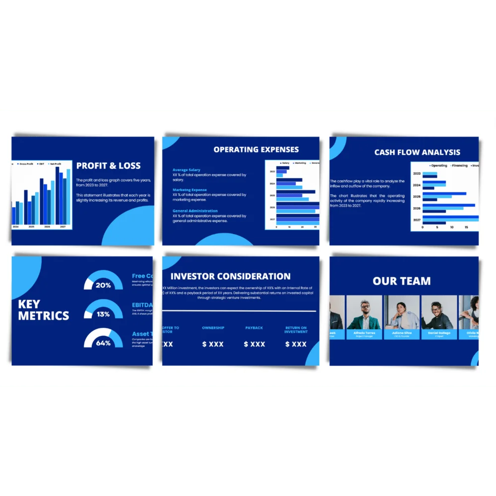 Multi channel Pitch Deck Template Oak Business Consultant