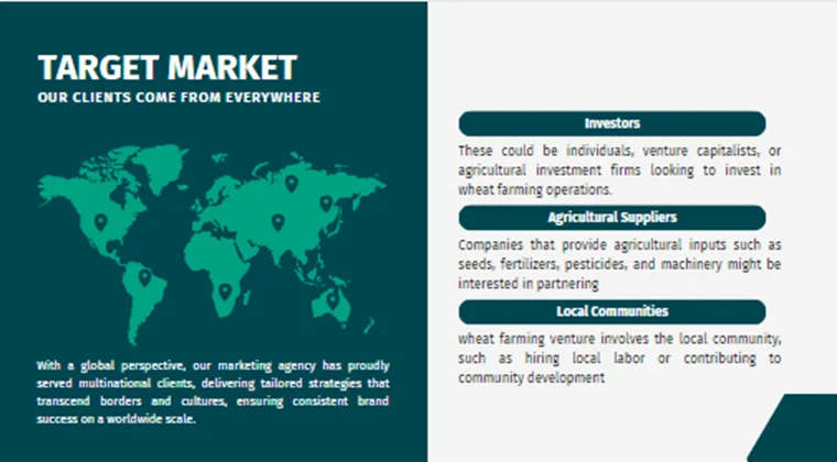 Wheat Farming Pitch Deck -Target Market