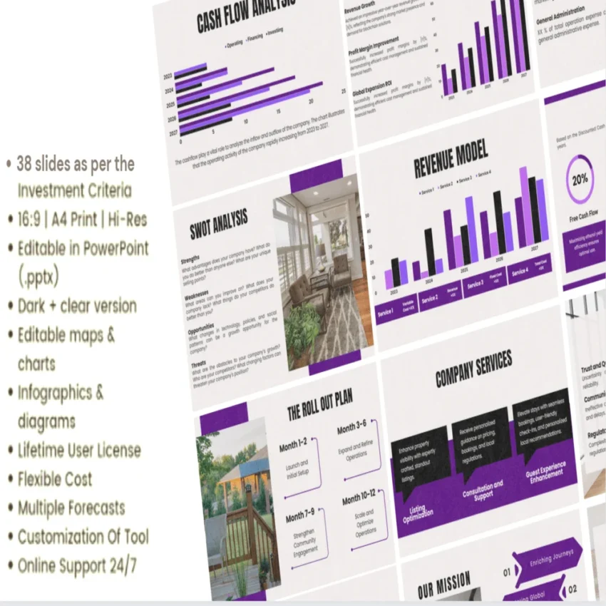 Airbnb Rental Unit Pitch Deck - Mission - FI