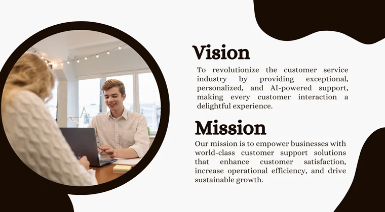 Call Center Pitch Deck-Vision and Mission