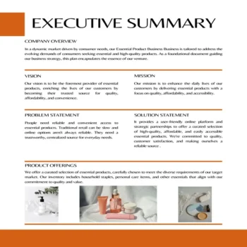 Essential Product Business Plan-Executive Summary