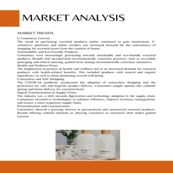 Essential Product Business Plan-Market Analysis