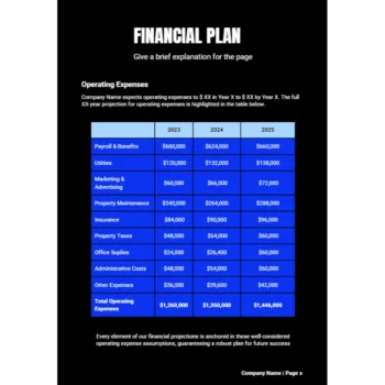 Parcel Courier and Logistic Business Plan - Financial Plan