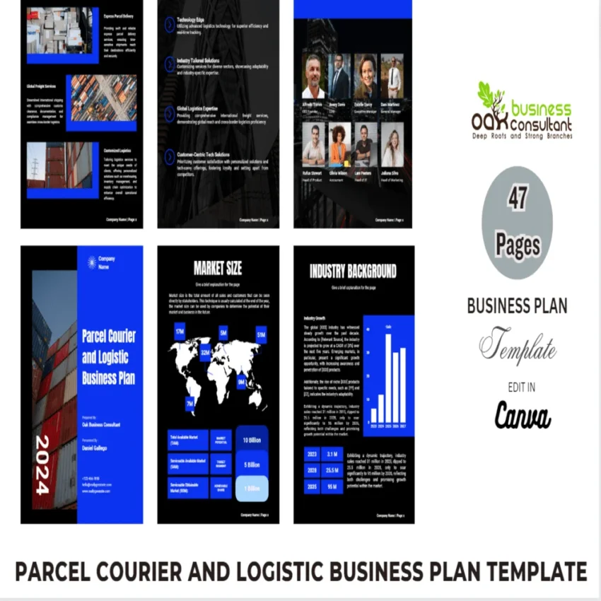 Parcel Courier and Logistic Business Plan - Product Image