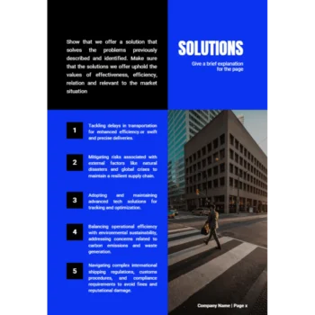 Parcel Courier and Logistic Business Plan - Solutions