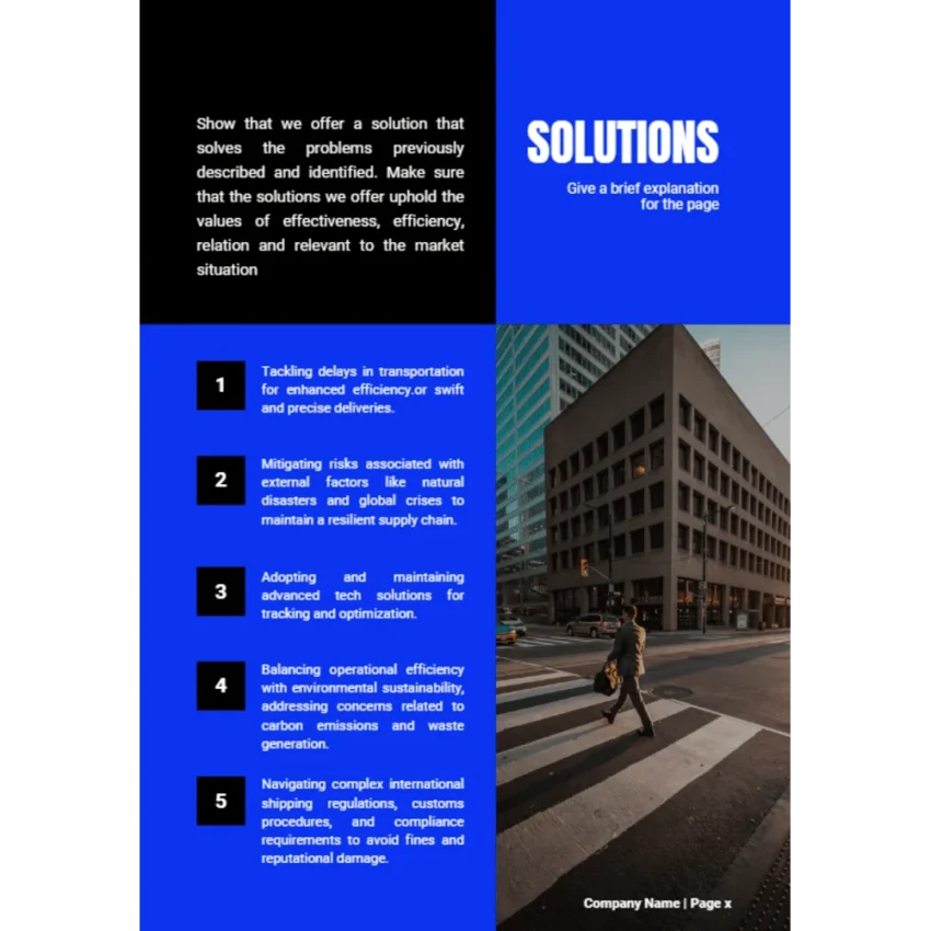 Parcel Courier and Logistic Business Plan - Solutions