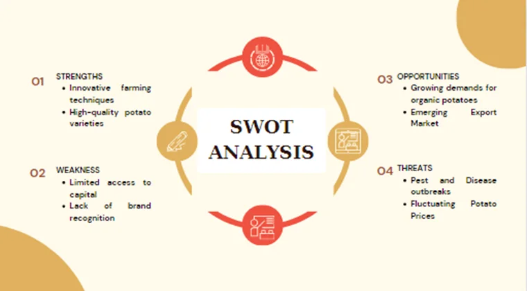 Potato Farming Pitch Deck-SWOT Analysis