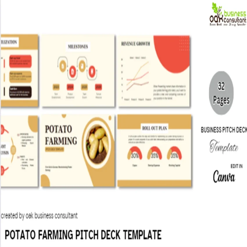 Potato Farming Pitch Deck-Title Page Feature Image 1