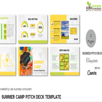 Summer Camp Pitch Deck-Title page Feature Image 1