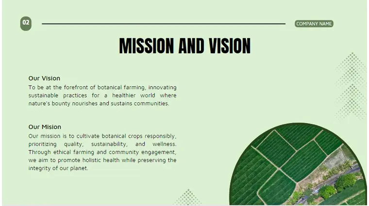 Botanical Farming-Mission and Vision