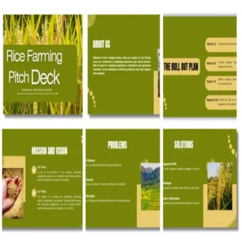 Rice Farming Pitch Deck Template - Vision - FI