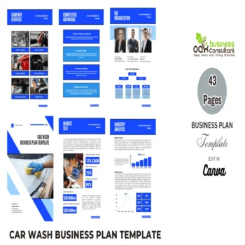 Car Wash Business Plan Template - Product Image