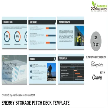 Energy Storage Pitch Deck Template - Company Summary - FI