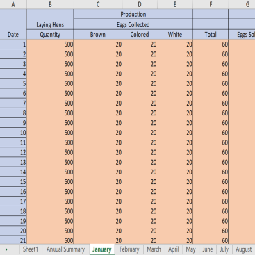 Poultry Farm Recording and Tracking Model - Monthly Report