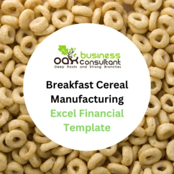 Breakfast cereal Manufacturing - Excel Financial Model