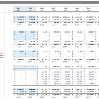Advanced LBO Financial Model Template_Projected Profit Loss Statement