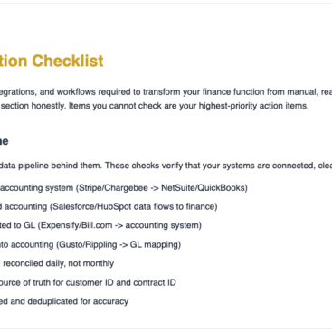 AI Finance Automation Checklist-Data Integration and Pipeline