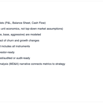 SaaS CFO Readiness Checklist-Investor Readiness
