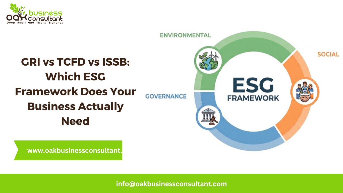 GRI vs TCFD vs ISSB: Which ESG Framework Does Your Business Actually Need